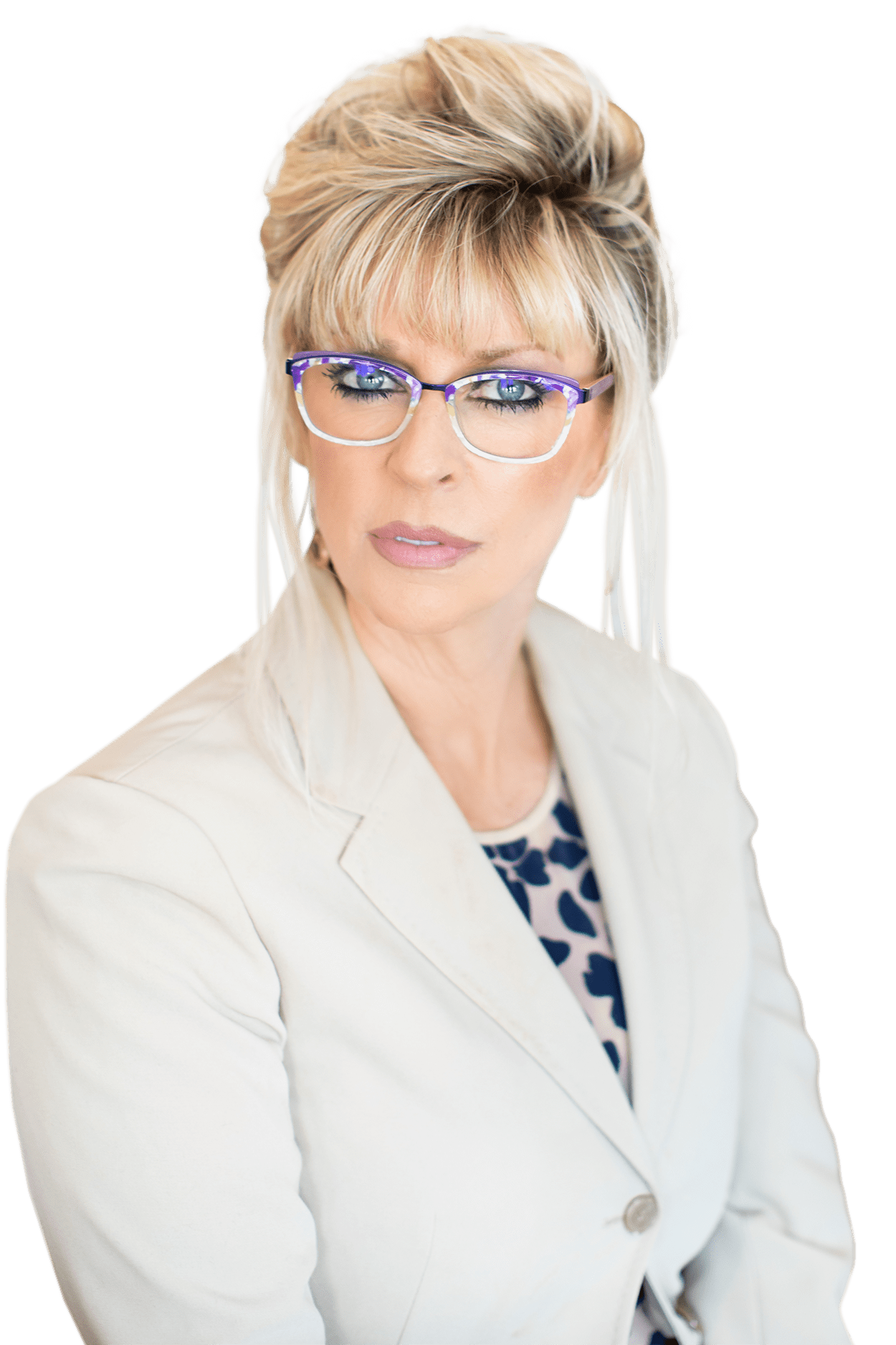 Cindy Pfingston glasses headshot